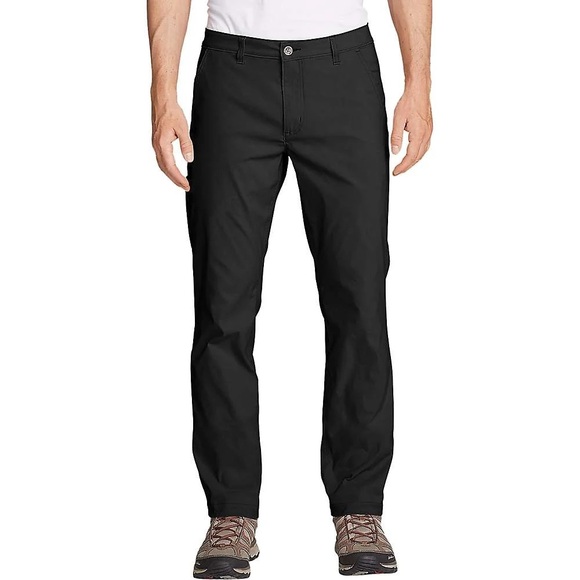 Eddie Bauer Pants Mens Travex Black Outdoor Hiking Travel Stretch Size 32 x 30 - Picture 1 of 12